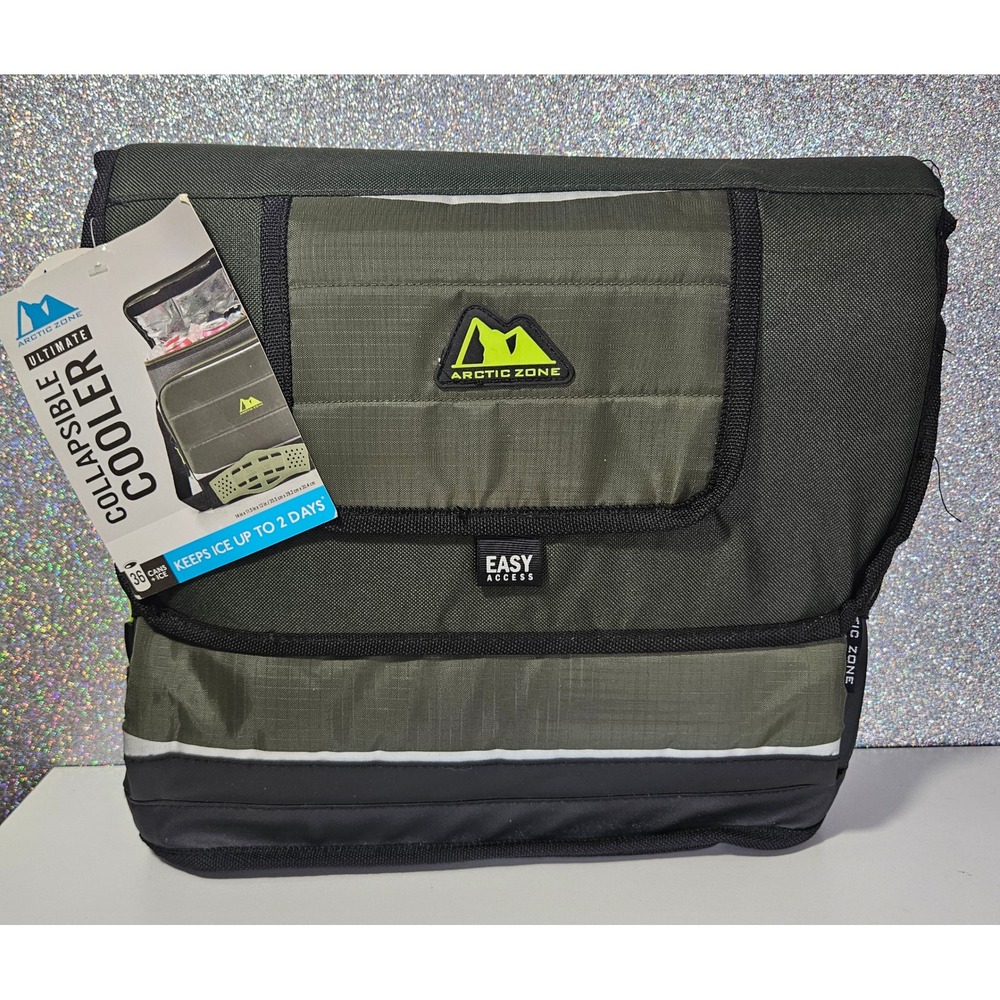 Arctic Zone Ultimate‎ Collapsible Cooler 36 Can Olive Green Microban WIC 284008